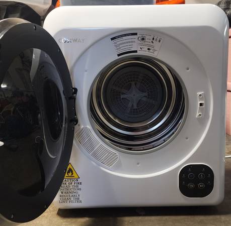COSTWAY, 13.2 lbs Capacity Front Load Compact Tumble Laundry Clothes Dryer - $100 (Lawrenceville)63441269453953122