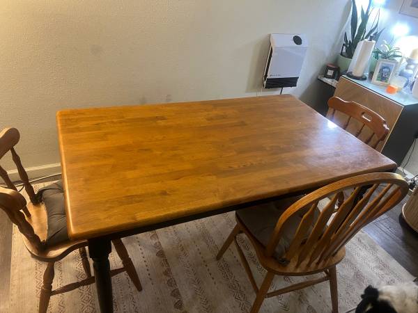 Solid wood dining set with bench - seats 5/6 1