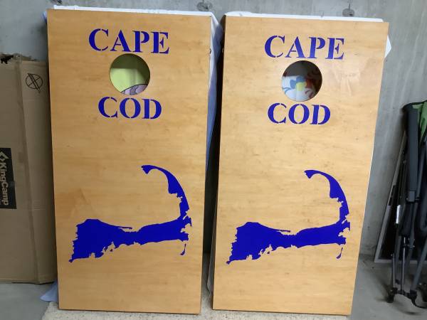 Cape Cod corn hole boards 1