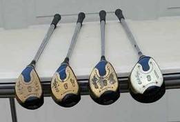 LEFT HAND GOLF CLUBS WALTER HAGEN WOOD 1,3,4,5 1