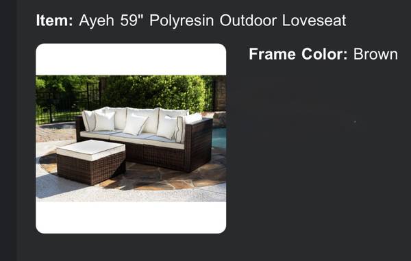Outdoor Loveseat 1