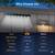 (NEW) Outdoor Solar-Powered  Sign / Fence Lights  - 2 Pack 8 thumbnail