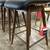 Set of 3 Article Sede Leather Swivel Counter Stools- Walnut & Black 4 thumbnail