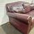 ETHAN ALLEN LEATHER SOFA W ROLLED ARMS 7 thumbnail