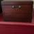 REED & BARTON EUREKA 3 TIER Mahogany FINISH WOOD JEWELRY BOX BRASS 2 D 8 thumbnail