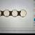 NEW IN BOX 4-light Brass Gold & Black Vanity Light, White Globes, MCM 6 thumbnail