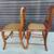 Matching Pair of Antique Tiger Maple Chairs with Cane Seats. 11 thumbnail