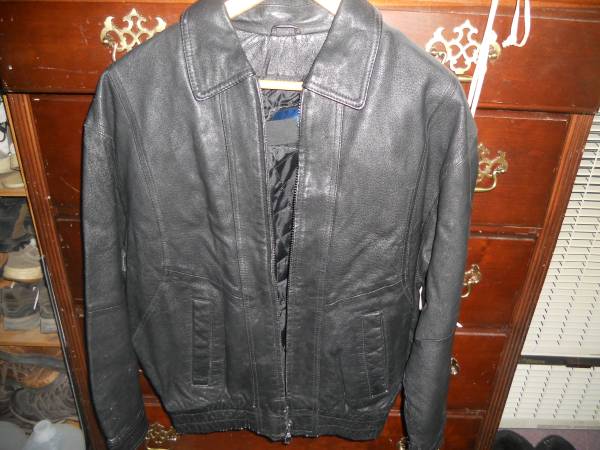 Leather Bomber Jacket (s) 1