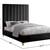 Black Velvet Headboard & Bed Frame - Queen Size 3 thumbnail