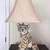 Vintage Flocked Chalkware Tiger Lamp 4 thumbnail