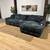 Viral Fluffy Modular 3 Piece Sectional Sofa 3 thumbnail