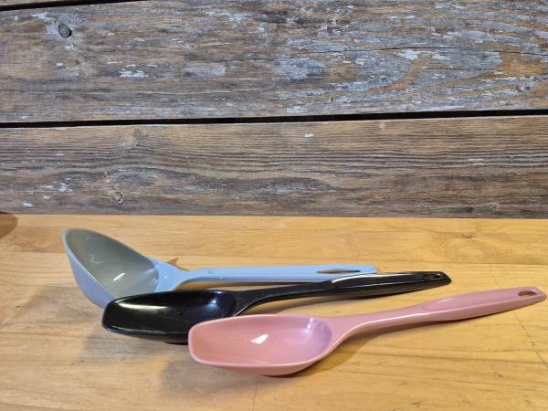 Plastic cooking spoon set 1