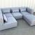 Modern contemporary Grey Fabric Modular sectional sofa set - brand new 7 thumbnail