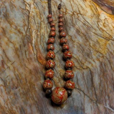 Brown Beaded Necklace 1