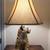 Vintage Flocked Chalkware Tiger Lamp 6 thumbnail