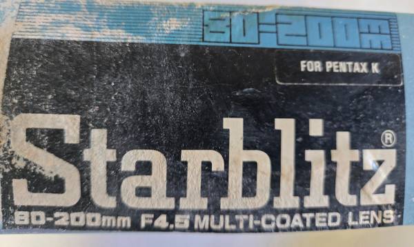 Starblitz 80-200mm F/4.5 For Pentax K 1