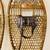 Antique Vintage Pair of Wooden Snow Shoes with Leather Bindings Cabin 11 thumbnail