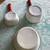 Vintage Red & White Unmarked Enamelware Saucepans & Bowl 3 thumbnail