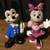 DISNEY CERAMIC MICKEY MOUSE FIGURINE 9" BLUE SUIT TOP HAT MINNIE PINK 1 thumbnail