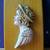 Hand Carved Wood Smiling Angel Wall Plaque by Arpad Johasz 2007 1 thumbnail