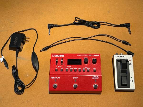 Boss RC-500 Loop Station + Boss FS-7 Footswitch + Power Supply 1