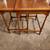 Vintage Two Mid-Century Cherry Wood Nesting End Table Set: 23”H, 19.5” 1 thumbnail