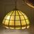 Mcm Swag stained glass hanging lamp 1 thumbnail