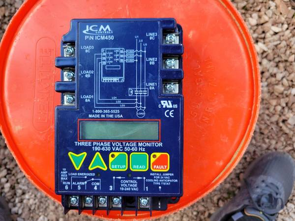 HVAC - ICM Controls PN ICM450 Three Phase Voltage Monitor- ( PRE OWNED 1