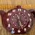 Sessions Clock-Cherry Red /Ivy Ceramic Teapot Wall Clock. RUNS 2 thumbnail