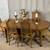 USA MADE Extendable Dining Table & 6 Cane Back Chairs 2 thumbnail
