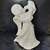 Vintage Collectible Angel Figurine Playing Lyre~Harp White Glossy Ceramic 12" H 3 thumbnail