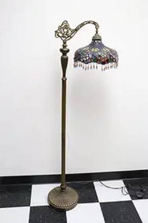 Tiffany stainless glass floor lamp 1