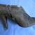 CALVIN KLEIN HIGH HEEL SUEDE BOOTIES w/LEATHER TRIM 9 thumbnail