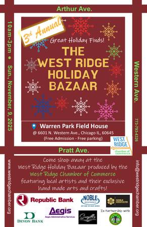 Arts and Crafts vendors wanted! - West Ridge Holiday Bazaar 2025 1