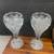 Antique large pair  vases imperial thunderbolt  crystal glass hobstar 1 thumbnail