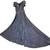 XSCAPE Women Sz 4 Long gown dress silver party cocktail glitter NEW NW 17 thumbnail