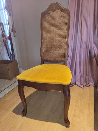 Occasional Chair With Rattan Back 1