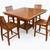 Jofran Furniture 544 Series Extending Dining Table & 4 Chairs Set 3 thumbnail