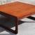 Kipp Stewart design roundish walnut COCKTAIL COFFEE TABLE with inlays 9 thumbnail
