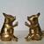 Pair of Vintage Solid Brass Piggy Bookends 3 thumbnail