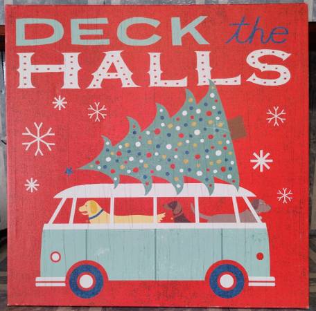 DECK THE HALLS CANVAS PRINT 1