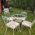 TABLE and CHAIRS-4 PC-WROUGHT Iron-refinish 6 thumbnail