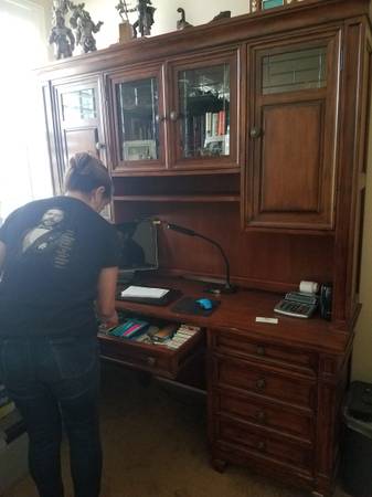 Solid wood L-Shaped Executive Desk Set MUST SELL ASAP 1