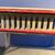 Antique Vintage Bamboo and Rattan Painted Table Yellow and Red 3 thumbnail