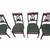 Set of 4 Stakmore Folding Harp back chairs 1 thumbnail