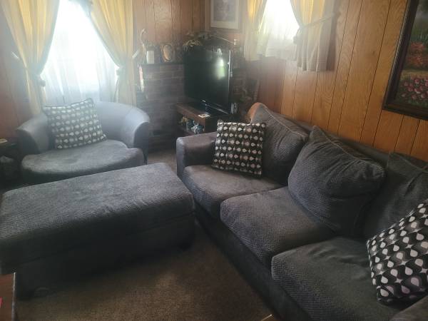Sofa, Chair, and Storage Ottoman 1