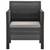 vidaXL Garden Lounge Set Anthracite Polypropylene - rattan look Medium 7 thumbnail