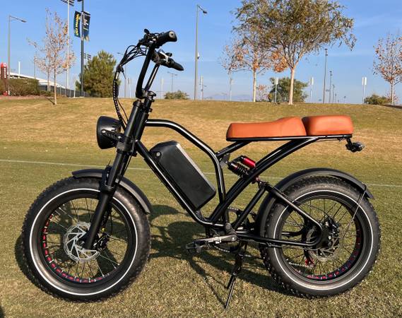 750/1000 Watt Electric Chopper Style Comfort Cruiser E-Bike, Throttle or Pedal A 1