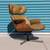 Vintage Mid Century Modern Walnut Lounge Chair 1 thumbnail