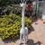 5ft GIRAFFE Vtg "Hollywood Regency" white Wicker Rattan Planter Statue Sculpture 5 thumbnail